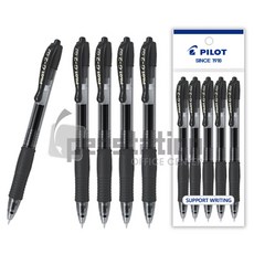파이롯트 G-2 볼펜 0.7mm 5개 세트, G-2 0.7mm 블랙 5개