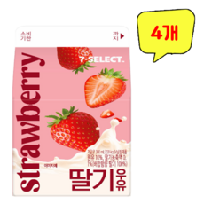 PB)딸기우유, 4개, 300ml