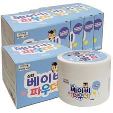 삼현 석면없는 안전한 베이비파우더 100g 식약처 허가제품, 5개