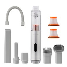 벤딕트 차량용 21000PA 무선 청소기 + 실버라이닝 퓨어 PRO 필터 패키지 세트, 실버, VDT-V20B