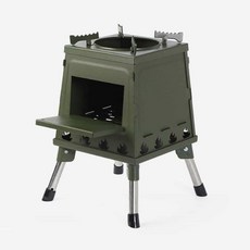 접이식 화목 난로 카키 접이식화목난로 캠핑난방용품 enj+883XX