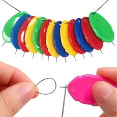 5/10개입 간편 자동 바늘통입기 노인용 도구 DIY 가정용 기계, [01] 10PCS Random, Random 10pcs