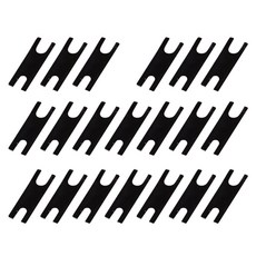 20 PCS PCB 스태빌라이저 개스킷 PTFE/실리카 젤 스위치 필름 패드를위한 큰 키 조정, 검은색, 1개