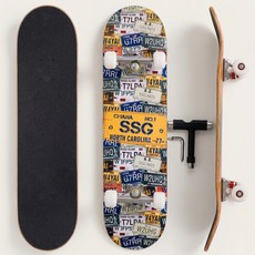 vigvitspo스케이트보드, 1개, 자동차 번호판