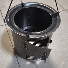 加厚耐用烤火爐 柴木兩用 戶外便攜式 圍爐煮茶 取暖燒烤, 1個, （耐用款）戶外柴火爐加厚單火爐帶提手