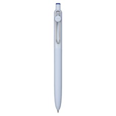 유니볼 젠토 베이직 모델 그레이 축 볼펜 0.38mm, 블루, 1개