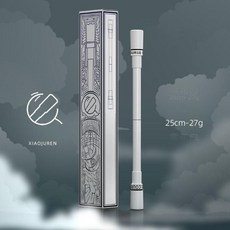 LED 펜돌리기펜 스피닝 묘기 스트레스 해소 취미용, 3. 흰색 작은 거인 (회전 무발광)