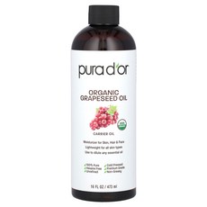 퓨라 도르 유기농 포도씨 오일 473ml(16fl oz) PUD-84079, 1개