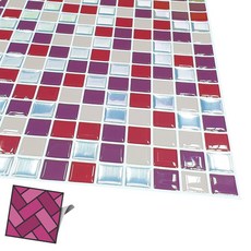 월타일스티커 204 빨강 잔바둑무늬 데코스티커 tommstep*60225049901EA