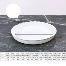 원형 화분받침대 이동식 대형 홈가드닝 바퀴달린 식물용, 1개, 두꺼운 화이트 360 내경 31cm