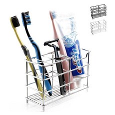 단비가 스텐 칫솔꽂이 6구 케이스, 6구 실버