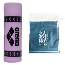 아레나 스포츠 습식타올 (대) AUAAX05 + 엘르 수영가방 폴리백, PPL (+엘르 폴리백), 1개