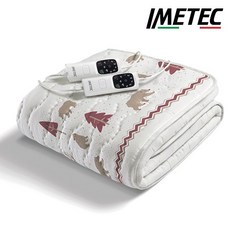 이탈리아 이메텍 전기요 프리미엄 전자파안심 순면 IMD-016A(곰더블) + 전용커버 (화이트), 더블(IMD-016A)+커버(화이트)