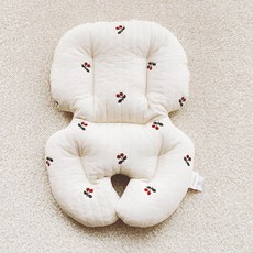 돗투돗x마롤로뜨 체어라이너 유아시트 아기의자 방석 식탁의자 시트, 상큼체리, 1개