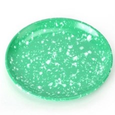 초살림 쑥멜라민 타원접시 중 분식그릇