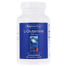 Allergy Research Group 谷氨酰胺素食膠囊 500mg, 100顆, 1罐