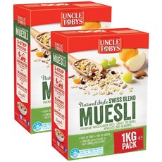 Uncle Tobys 엉클토비스 스위스 블렌드 뮤즐리, 2개, 1kg
