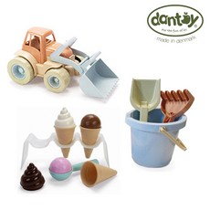 댄토이 바이오 삽과 갈퀴 트랙터 모래놀이 세트, 1개, 400g, 기본