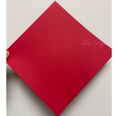 Fion 正方春聯紙 雙面紅紙 120磅 15.5cm 紅包美術DIY空白春聯, 1個, 透明袋,17cm-20個