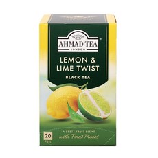 Ahmad 티 런던 전화 박스 캐디 선물 주석 20개 티백 잉글리쉬 브렉퍼스트, 39.7g