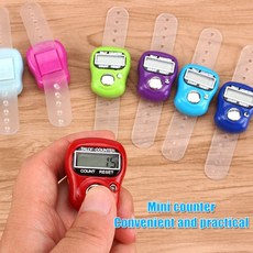 LED 디지털 행 카운터 스티치 마커 만보계가 포함된 전자 손가락 링, 01 F