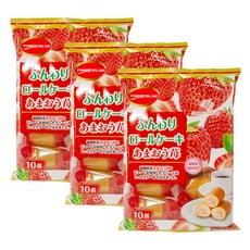 야마우치 딸기 롤케이크, 3개, 140g