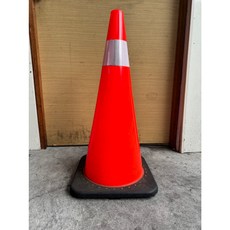 PVC軟質交通錐 高70CM重2.5KG 高強級反光貼 耐撞三角錐 交通錐 工程錐 警示錐, 橘色, 10個