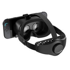 232023 LICHIFIT 닌텐도 스위치 2 (2025)용 VR 헤드셋 업그레이드 가상 현실 안경 3D 고글 동공 및 물체 거리 조절 가능한 HD 렌즈 편안한 엘리트 에디션, 블랙