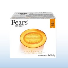 페어스 퓨어 앤 젠틀 솝 바 위드 내추럴 오일 비누, 100g, 4개입