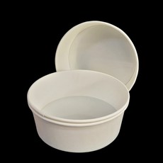 국산 무지원형용기 일회용종이용기 일회용냄비 라면끓이는기계 한강라면 30개 50개 100개, 1 무지원형 30