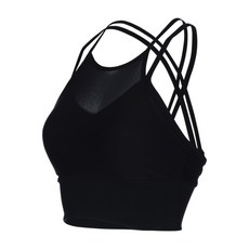 ANDAR 交叉美背網紗運動內衣 運動健身 假兩件式 重訓瑜珈皮拉提斯