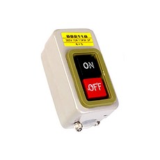 K·S 按鈕開關 壓扣開關 動力開關 鐵捲門開關, 1個, BS-211B(1.5KW)