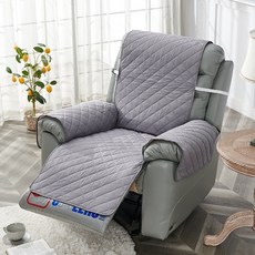 森林優選 通用躺椅沙發套, 灰色/格子防潑水一件式,55*190cm, 1個