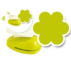 쌍문상회 모양펀치 004 펀치 미니펀칭기 꽃잎 모양만들기 공예 펀칭기 R-65 40872EA, 본상품