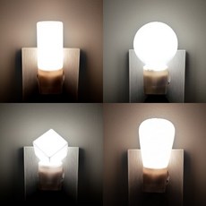 더리빙 LED취침등 4종 / 무드등 수유등 LED조명, LED큐브취침등(전구색), LED큐브취침등(전구색)