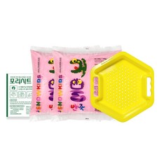 스노우키즈 플레이파우더 반죽놀이세트, 핑크, 1개