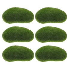 실내 식물 벽 테라리움 장식 미니어처 조경 정원 인조 이끼 돌 가짜, 1개, 기본