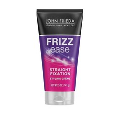 존프리다 Frizz-Ease 스트레이트 고정 스타일링 크림 매끄럽고 실키하며 곱슬거리지 않는 모발을 위한 헤어 제품 141.7g(5온스), 141.7g, 1