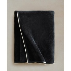 자라홈 브랜드관 프레임 코튼 타월 42599013800, 핸드 타월 / 30 x 50 cm, 블랙