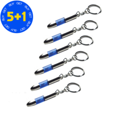 정전기 방지 키홀더 CAR-K01, Blue, 6개