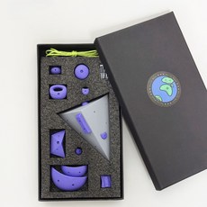 [Earth Rock] 클라이밍 홀드 냉장고 자석 / 클라이머 선물 볼더링 루트 마그네틱 인테리어 용품, 보라