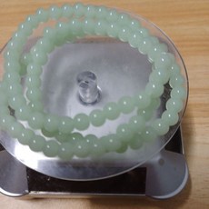 6mm 晴水和田玉三圈手串, 1個