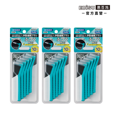 EBiSU惠百施 L型有蓋牙間刷, 1套, M(綠色), 3個裝, 1.5mm