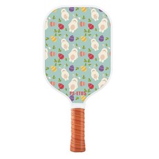 兒童卡通款玻璃纖維匹克球拍套裝 學生適用輕巧耐用匹克球拍, 1個, 大兔子