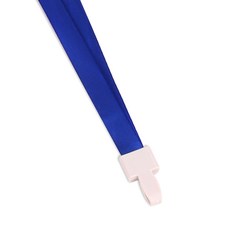 4006 한쪽 플라스틱 고리줄 명찰줄 14mm 사원증 신분증 학생증 명찰 ID 카드 비닐 케이스 공공기관 행사, 1개, 청색