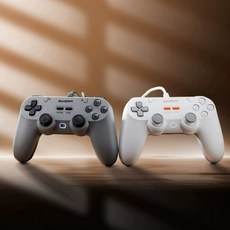 GameSir Fox 유선 게임패드 PC 스팀 닌텐도 스위치 호환 조이스틱 안드로이드 아이폰 모바일 컨트롤러, 1개, 상세페이지 참조, 레트로 그레이