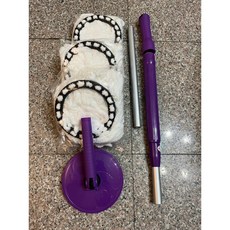 新生王子 統用手壓式桿子 非好神拖適用E350(1桿3布)紫色款, 1個