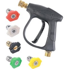 단기 압력 세척기 건 차량 액세서리 자동차용 세척 분무기 출구 빠른 연결이 있는 자동차 도구 진입로용 사용세척 건노즐, Cleaning gun/nozzle