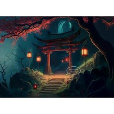 일본화 후지산 그림 포스터 캔버스 팝아트 액자 동양화 레트로 클래식 빈티지 유니크 감성, 18