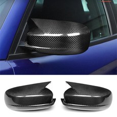 실제 섬유 사이드 리어 뷰 미러 캡 장식 커버 트림 차저 외부 자동차, 2. Carbon Fiber B-type, 기본